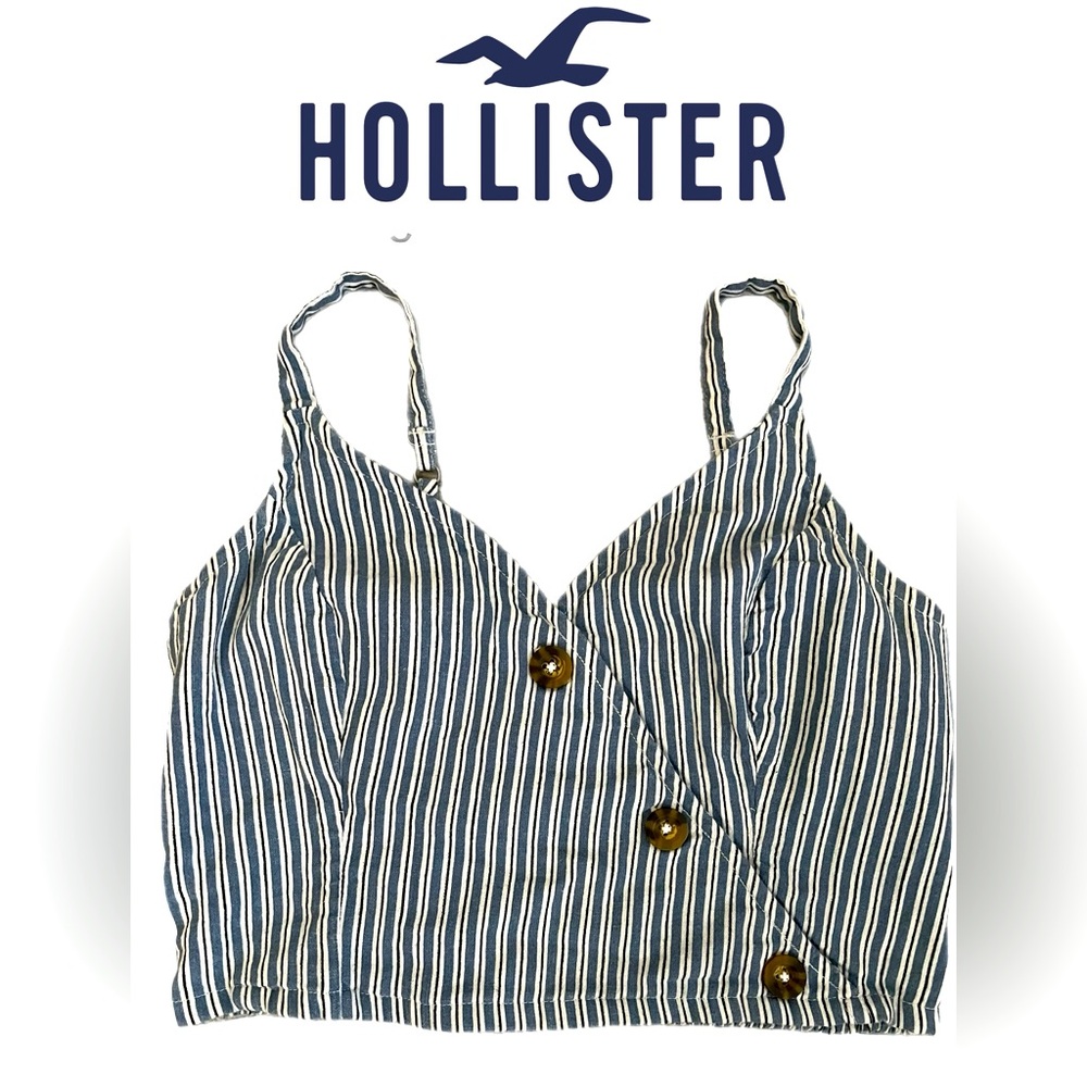 Hollister striped crop top